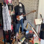 Leeds Road charity shop music window displays